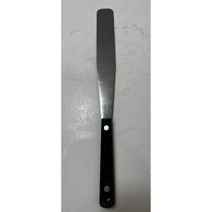 Flint Arrowhead Icing Spreader Spatula Vintage 12.5” USA Black Handle Vanadium